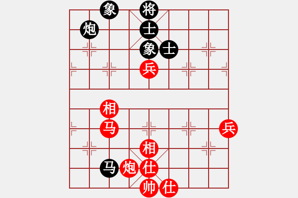 象棋棋譜圖片：葬心紅勝喜洋洋懶洋洋灰太狼【五七炮對(duì)反宮馬】 - 步數(shù)：100 