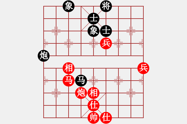 象棋棋譜圖片：葬心紅勝喜洋洋懶洋洋灰太狼【五七炮對(duì)反宮馬】 - 步數(shù)：110 