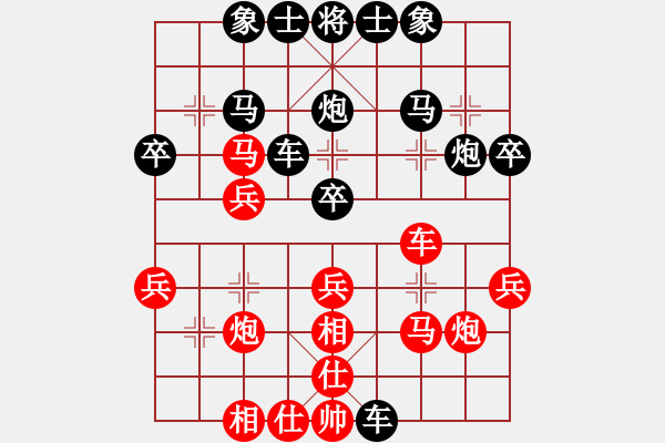 象棋棋譜圖片：楚漢霸王[2530662595] -VS- 橫才俊儒[292832991] - 步數(shù)：30 