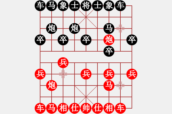 象棋棋譜圖片：仙人指路對(duì)過(guò)宮炮演變一 - 步數(shù)：9 