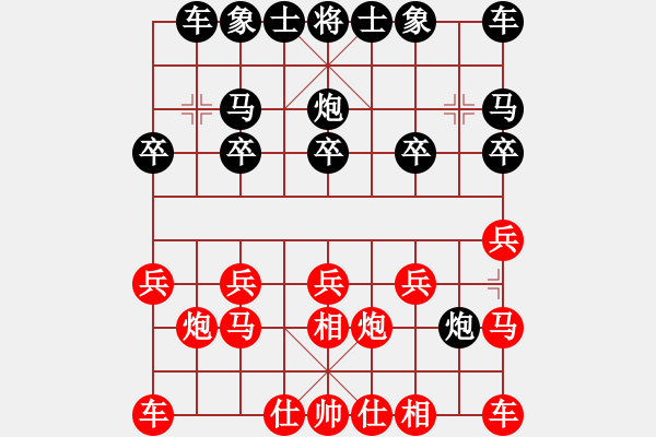 象棋棋譜圖片：上帝之劍(北斗)-和-天機商業(yè)庫(9星) - 步數(shù)：10 