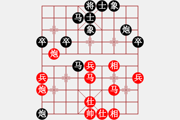 象棋棋譜圖片：初學(xué)者之一(7段)-勝-殘雪無痕(7段) - 步數(shù)：40 