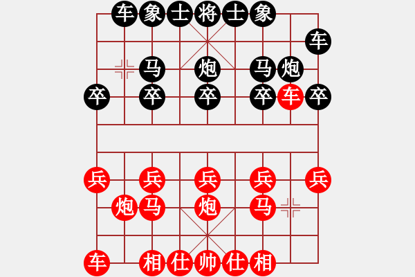 象棋棋譜圖片：6451局 B06-中炮對(duì)龜背炮-旋九專雙核 紅先負(fù) 旋風(fēng)引擎24層 - 步數(shù)：10 