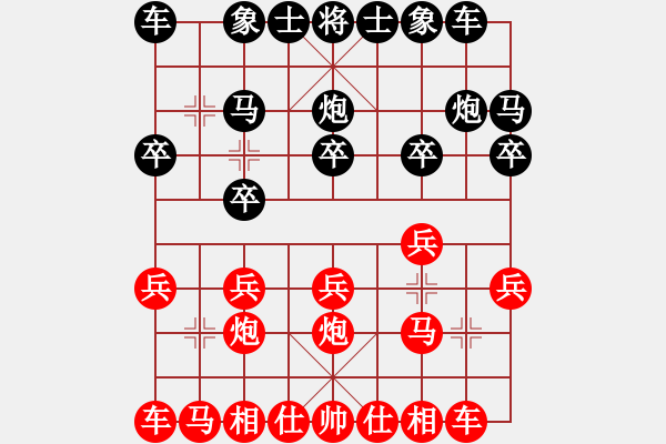 象棋棋譜圖片：百思不得棋解[紅] -VS- 晉陽一劍[黑] - 步數：10 