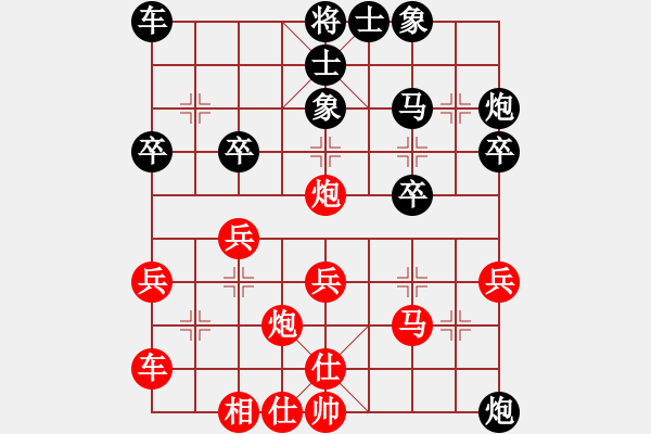 象棋棋谱图片：ezzzzzzzzz(3段)-负-october(3段) - 步数：30 