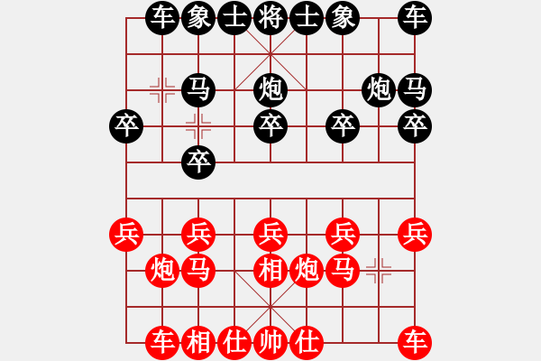 象棋棋譜圖片：kinglayout(9星)-和-金蟲降小貓(9星) - 步數(shù)：10 