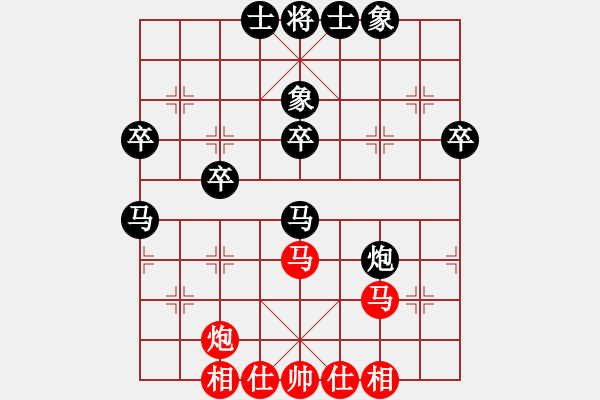 象棋棋譜圖片：中跑對左馬盤河（紅車2退2）xxxx 負 nzbdwm - 步數：60 