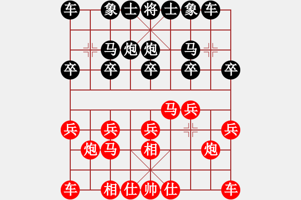 象棋棋譜圖片：左文靜 先和 陳幸琳 - 步數(shù)：10 