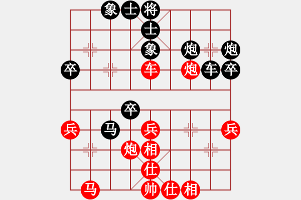 象棋棋譜圖片：拙誠(chéng)居士(日帥)-負(fù)-舒蘭鐵公雞(8段) - 步數(shù)：40 