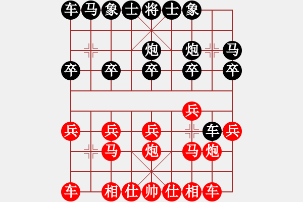 象棋棋譜圖片：小鎮(zhèn)棋手(1段)-勝-支手遮天(3段) - 步數(shù)：10 