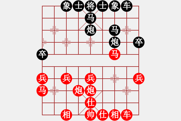 象棋棋譜圖片：下棋會(huì)友(2段)-勝-阿晟晟(9級(jí)) - 步數(shù)：30 