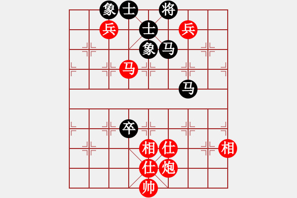 象棋棋譜圖片：第118局 馬炮雙兵士相全勝雙馬卒士象全（二） - 步數(shù)：0 