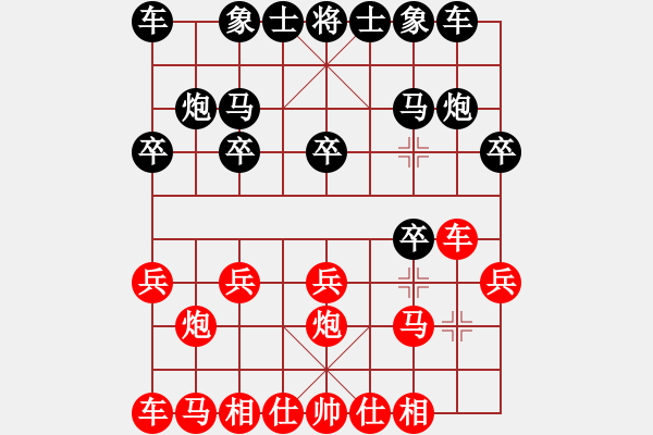 象棋棋譜圖片：屏風(fēng)馬應(yīng)巡河車（黑勝） - 步數(shù)：10 