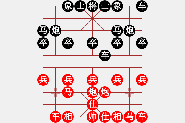 象棋棋譜圖片：意悠心輕[38090586] -VS- 123[1312273079] - 步數(shù)：10 