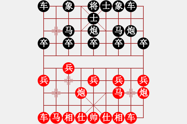 象棋棋谱图片：周章筱 先胜 罗玲琦 - 步数：10 