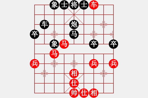 象棋棋譜圖片：濰衛(wèi)校甄(9級)-和-摩托車(6段) 2015年2月26日 9點7分.txt - 步數(shù)：60 