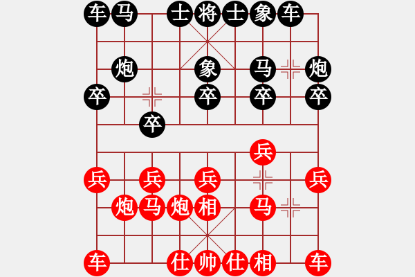 象棋棋谱图片：中英街首届“新鹏城杯”第六轮第一台李小刚先负林川博 - 步数：10 