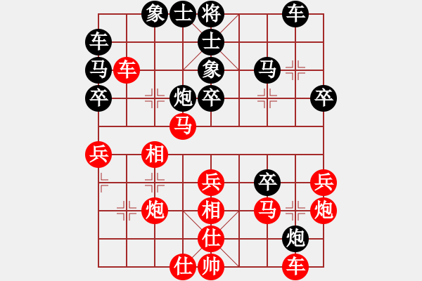象棋棋谱图片：山鸡(6级)-胜-云飞阳(1段) - 步数：40 