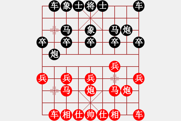 象棋棋谱图片：横才俊儒[红] -VS- 十八罗汉[黑] - 步数：10 