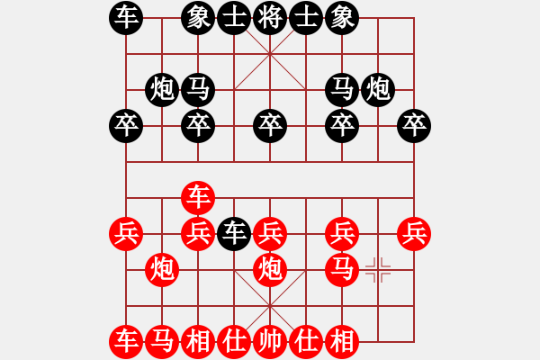 象棋棋譜圖片：推演炮二平五對馬2進(jìn)3之車二進(jìn)四] - 步數(shù)：10 