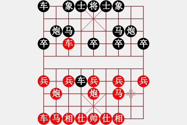 象棋棋譜圖片：推演炮二平五對馬2進(jìn)3之車二進(jìn)四] - 步數(shù)：11 