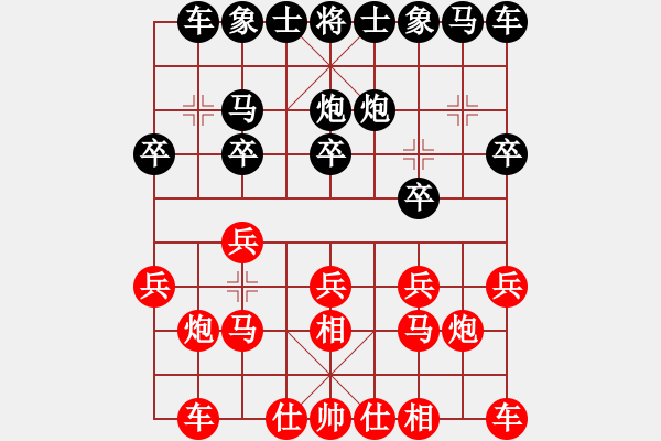 象棋棋譜圖片：棋中有玩 我的純?nèi)艘槐P對局1 - 步數(shù)：10 