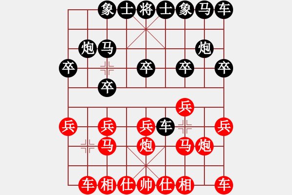 象棋棋譜圖片：紫薇花對紫微郎 勝 v ampire_ - 步數(shù)：10 