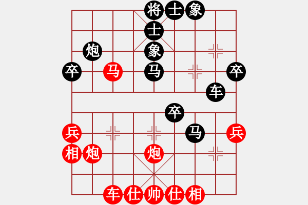 象棋棋譜圖片：海南小帥哥(7段)-和-支持打砸搶(9級(jí)) - 步數(shù)：40 