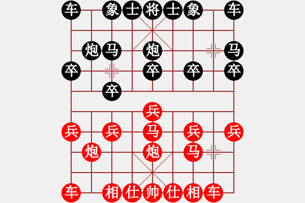 象棋棋譜圖片：二先對阿國 - 步數(shù)：10 