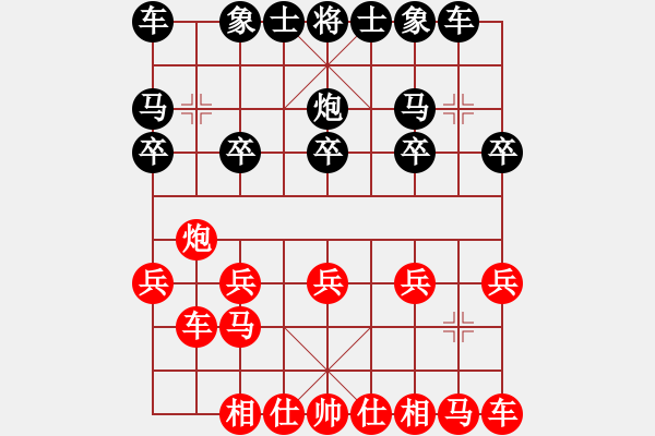 象棋棋譜圖片：后勝明空曌：漏著丟車再抽車炮勝 - 步數：10 