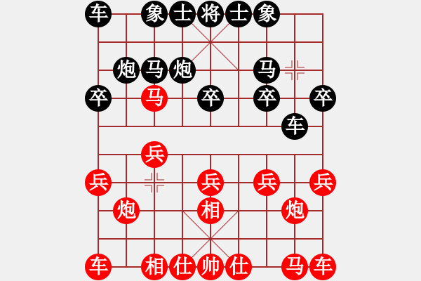 象棋棋譜圖片：第70局 江蘇惠頌祥 先負(fù) 上海胡榮華 - 步數(shù)：10 