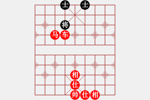 象棋棋譜圖片：車馬例勝馬雙士，黑方棄馬 - 步數(shù)：5 