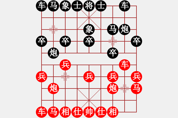 象棋棋譜圖片：II8I8I8[紅] -VS- [天]醉棋兒[黑] - 步數：10 