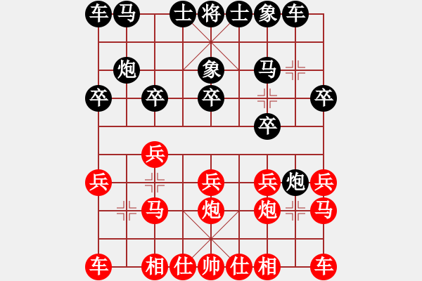 象棋棋譜圖片：侯文博 先和 王征 - 步數(shù)：10 