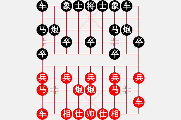 象棋棋譜圖片：中炮對(duì)屏風(fēng)馬16-加微信541799245領(lǐng)免費(fèi)教程 - 步數(shù)：10 