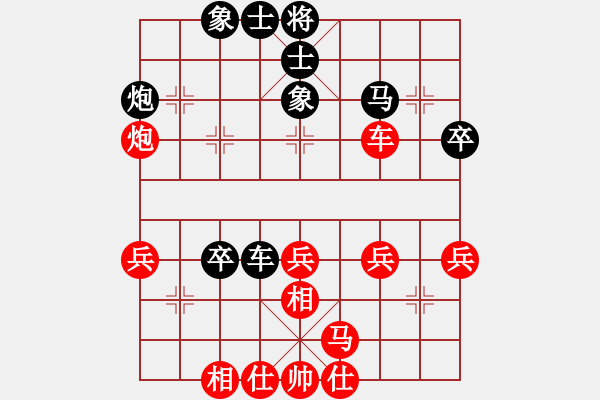 象棋棋譜圖片：黑衣大俠(2段)-和-aaabbbjjj(3段) - 步數(shù)：40 