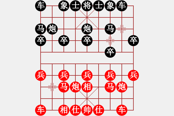 象棋棋譜圖片：皖劍淮水(3段)-和-捉兔(月將) - 步數(shù)：10 