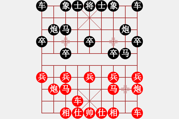 象棋棋譜圖片：某、C[532687132] -VS- ︻▇◤[1242800400] 對手業(yè)六軟件 11 - 步數(shù)：10 