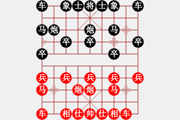 象棋棋谱图片：黑龙江赵国荣 (和) 上海胡荣华 (1988年9月12日于呼和浩特) - 步数：10 