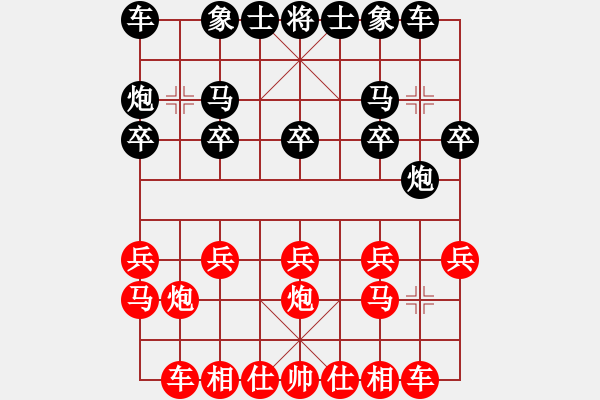 象棋棋譜圖片：三戒法師[351687295] 勝 小美在廣州[2832879361] - 步數(shù)：10 