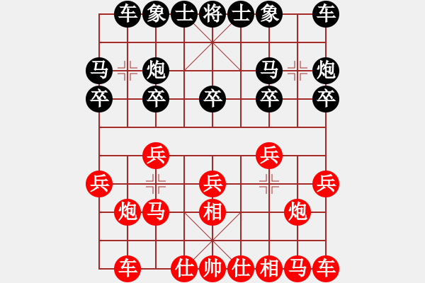 象棋棋譜圖片：《學(xué)習(xí)大師后手》邊炮單提馬車壓原位馬破仙人指路兩頭蛇左炮封車 - 步數(shù)：10 