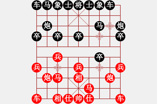 象棋棋谱图片：刘殿宇 和 刘永富 - 步数：10 