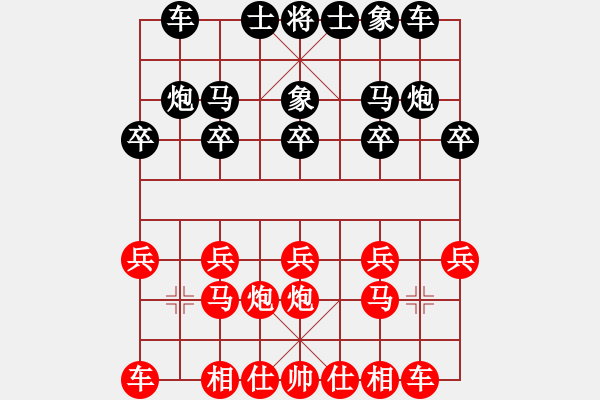 象棋棋譜圖片：無聊的夜[1617046848] -VS- 好人一生平安[490475557] - 步數(shù)：10 