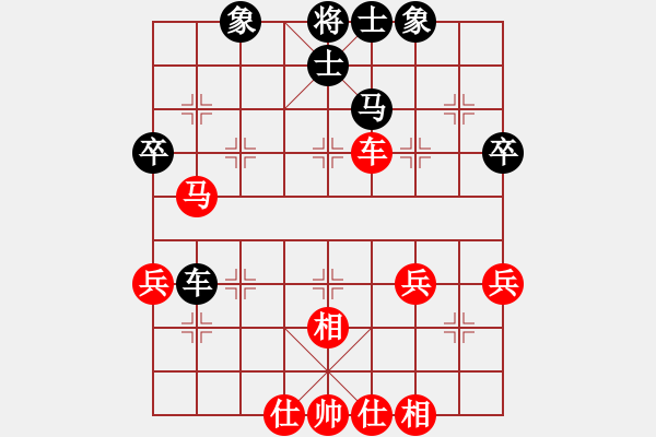 象棋棋譜圖片：中炮進(jìn)五七路兵對屏風(fēng)馬右橫車（旋風(fēng)V5.0拆棋）和棋 - 步數(shù)：60 