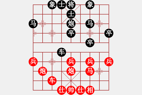 象棋棋譜圖片：1507122257 小風(fēng)vs-欒龍.pgn 第五輪 香葉茶坊 - 步數(shù)：30 