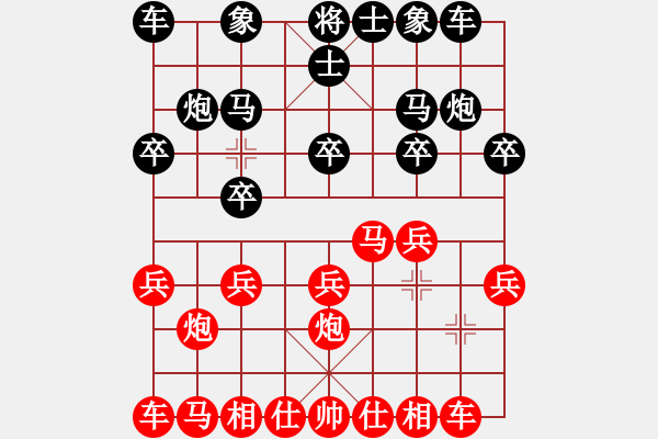 象棋棋譜圖片：9614局 E00-仙人指路-旋九專雙核-菜鳥(niǎo) 紅先負(fù) 小蟲(chóng)引擎24層 - 步數(shù)：10 