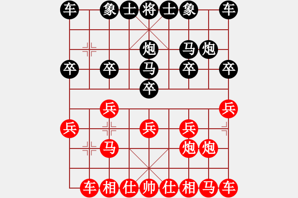 象棋棋譜圖片：蓋聶與衛(wèi)莊(9星)-勝-和棋最高(地煞) - 步數(shù)：10 