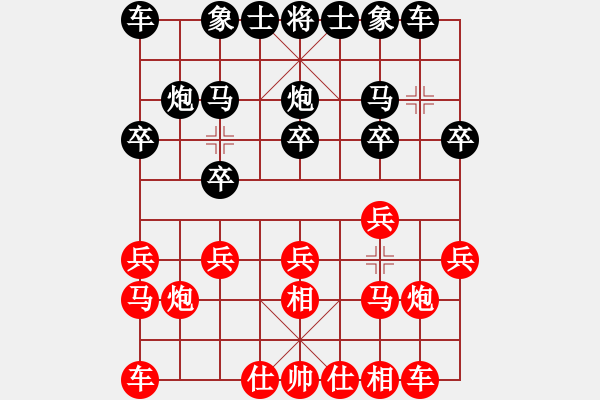 象棋棋譜圖片：走走兵(1段)-勝-劍指中原(3段) - 步數(shù)：10 