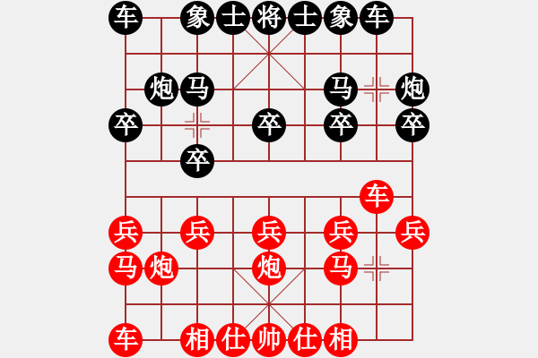 象棋棋谱图片：南岸 杨超 和 河南 马富顺 - 步数：10 
