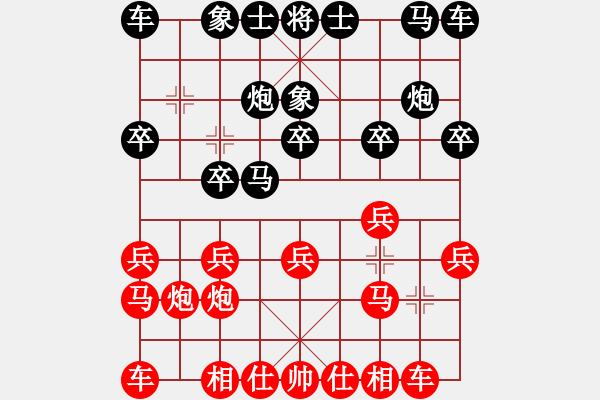 象棋棋譜圖片：bbboy002[紅] -VS- gdfkcxn4[黑] - 步數(shù)：10 